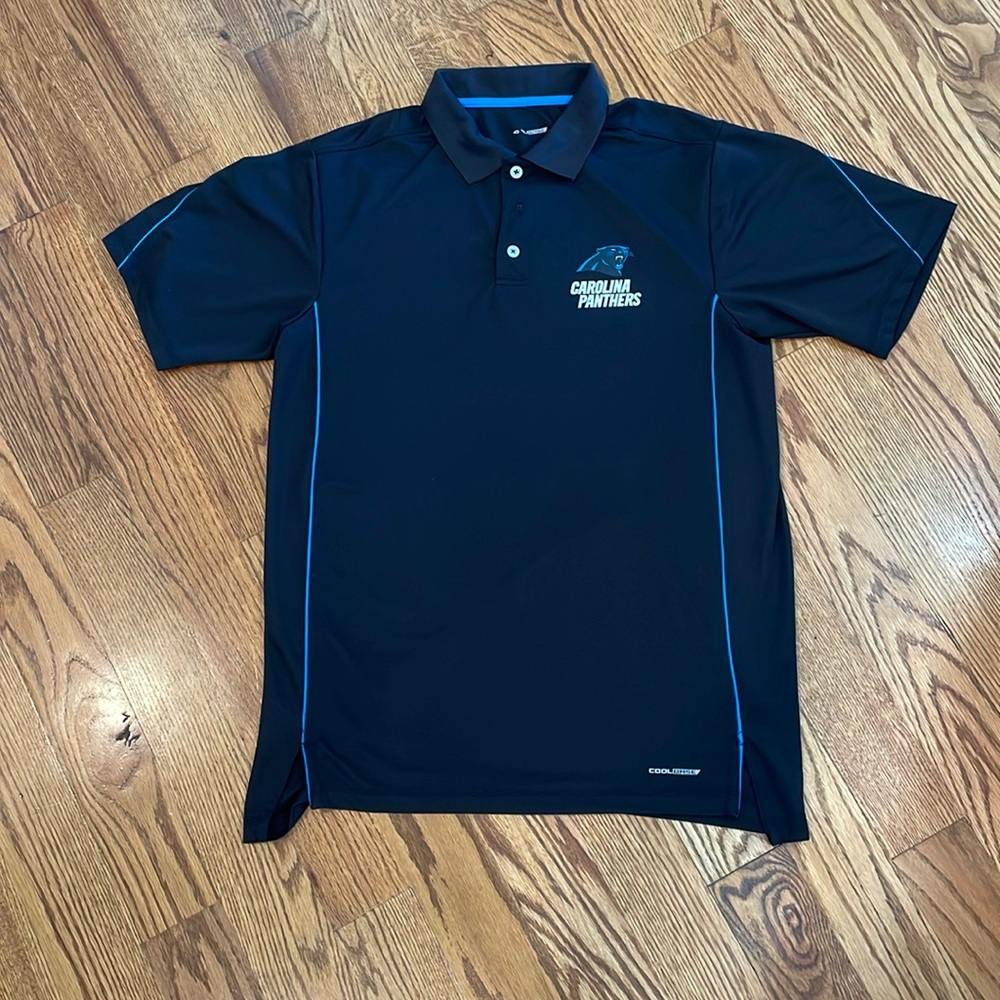 Men’s Carolina Panthers Polo Shirt. Size Large. Excellent Condition.